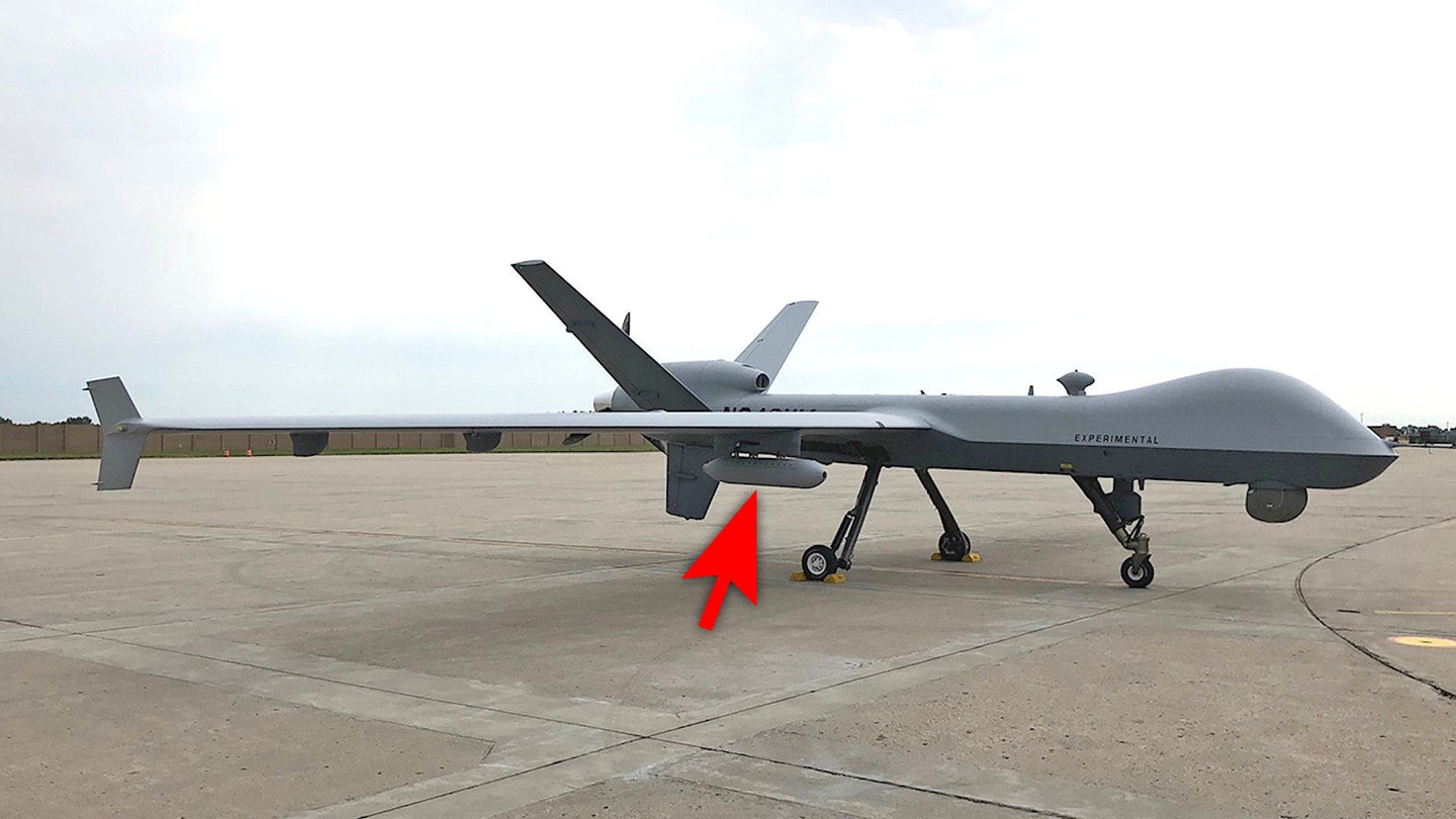 MQ-9 Reaper Flies With AI Pod That Sifts Through Huge Sums Of Data To Pick Out Targets