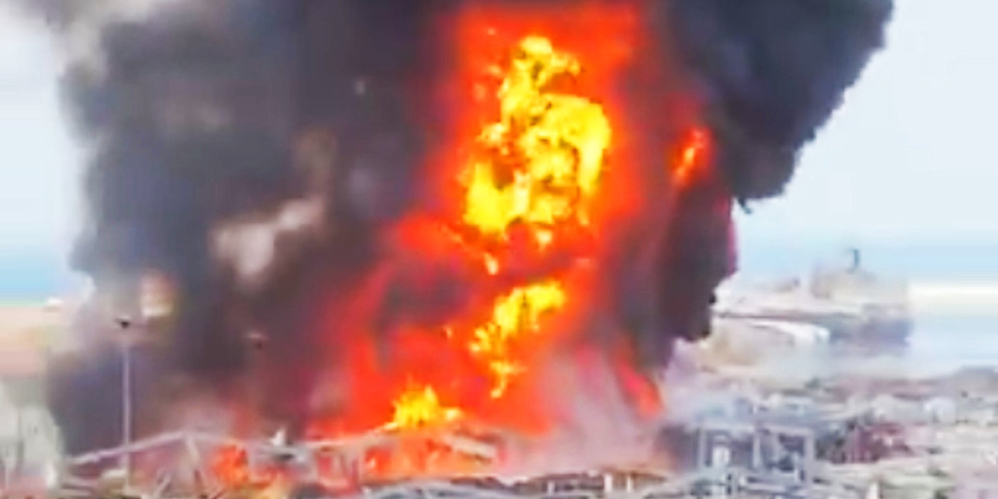 Major New Fire Is Burning In Beirut&#8217;s Devastated Port