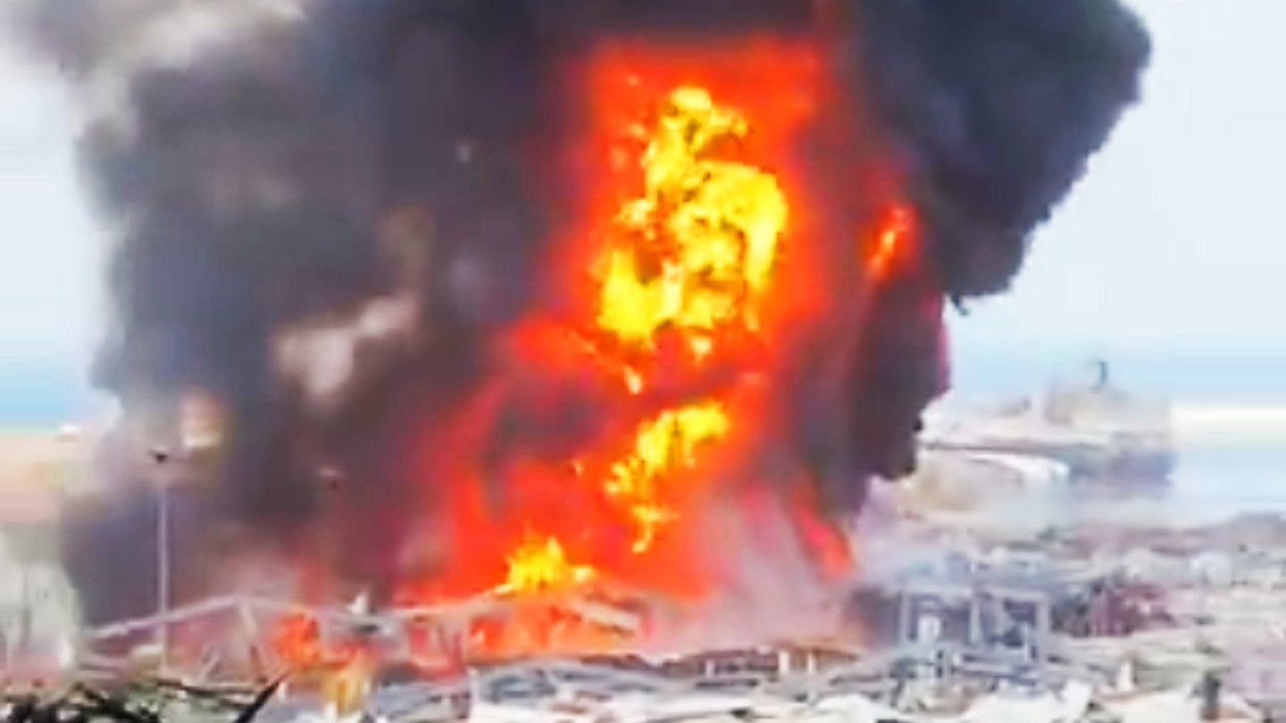 Major New Fire Is Burning In Beirut’s Devastated Port