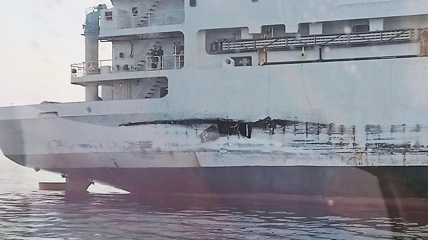Russian Warship Kazanets Collided With A Cargo Vessel In The Baltic Sea