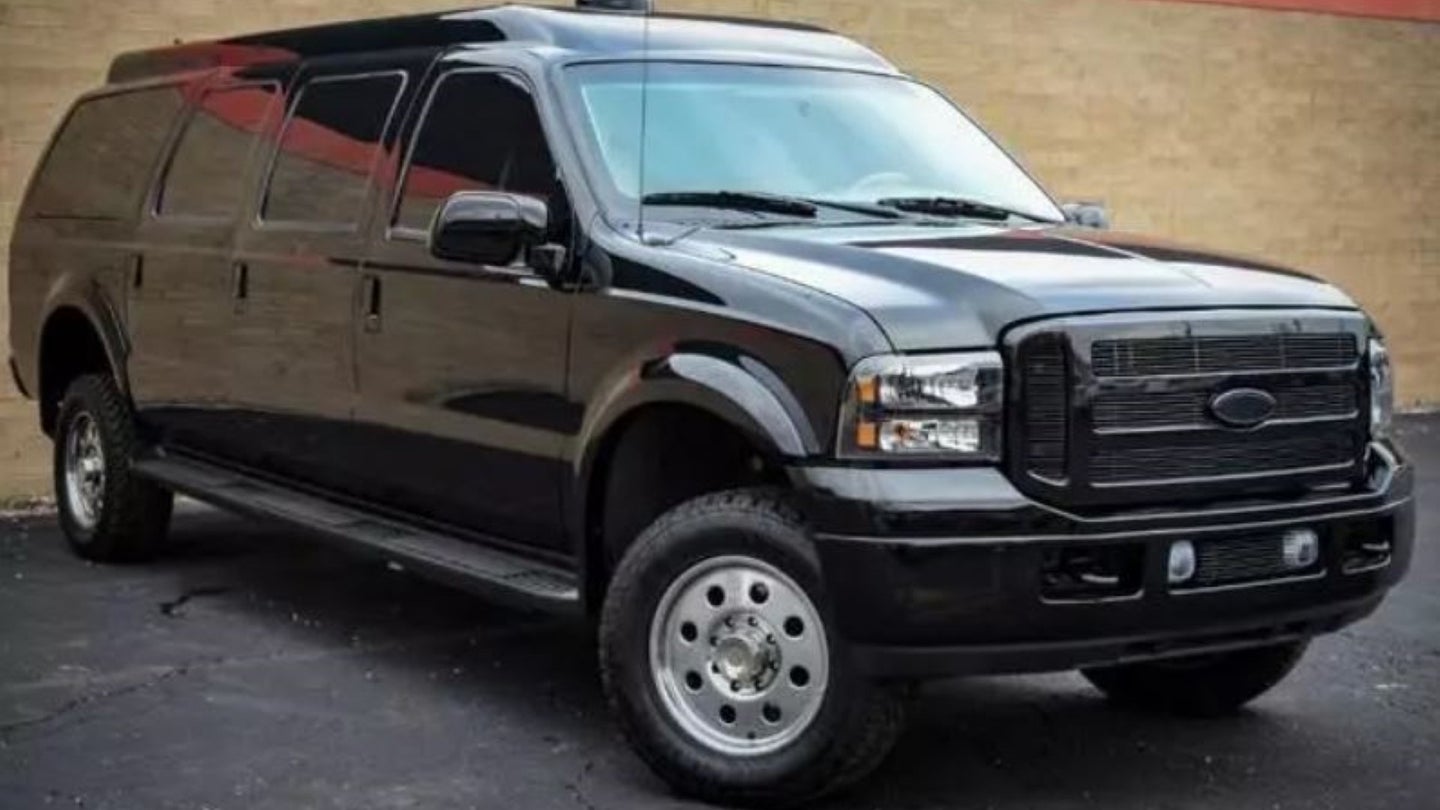 Own the King of Jordan’s Bulletproof, Six-Door 2005 Ford Excursion for Just $84,000