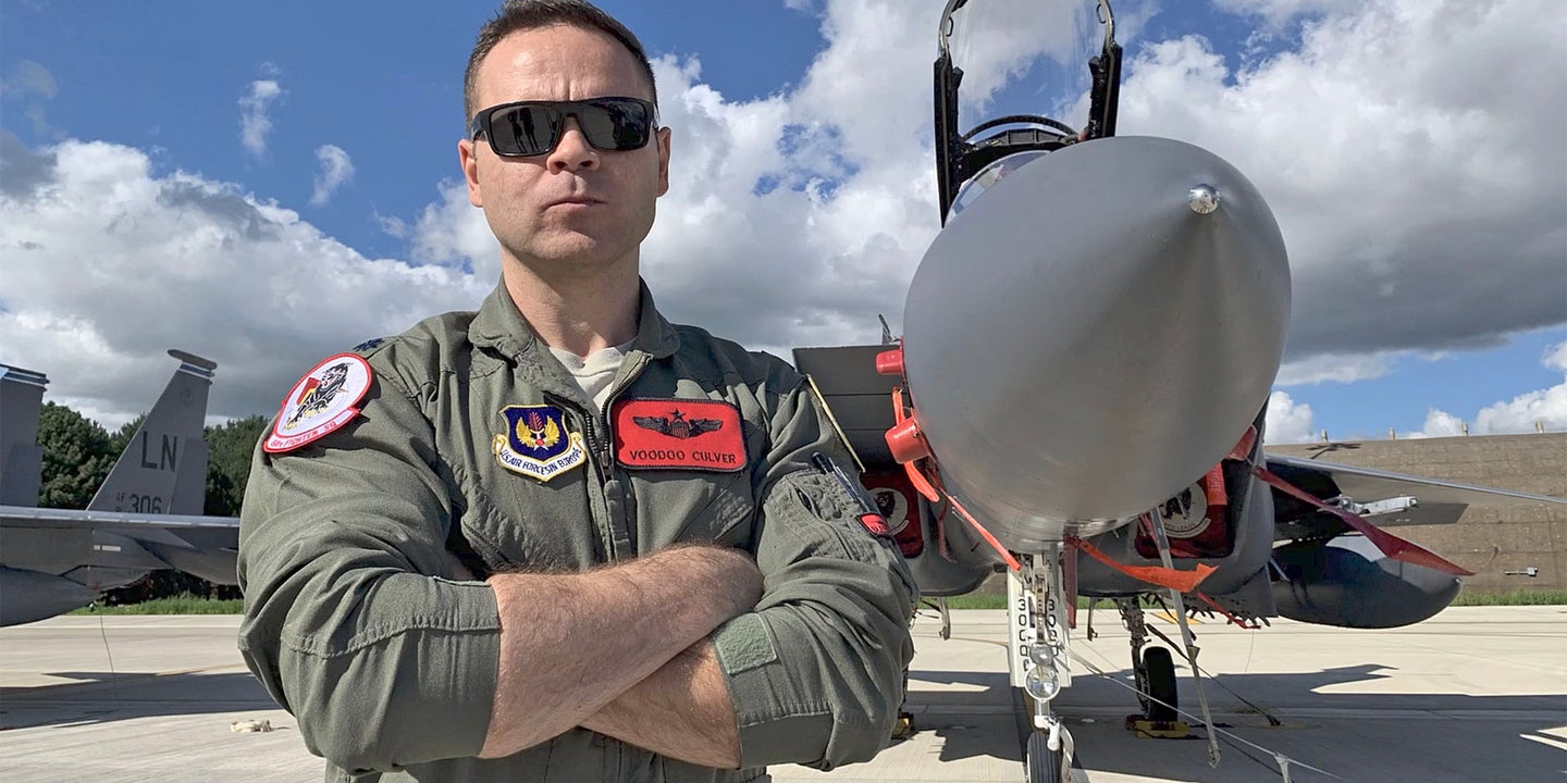Strike Eagle Pilot Gives A Detailed Walk Around Tour Of An F-15E