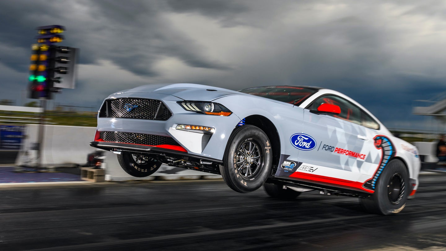 Watch the 1,500-HP Electric Ford Mustang Cobra Jet Crush the Quarter-Mile in 8.27 Seconds