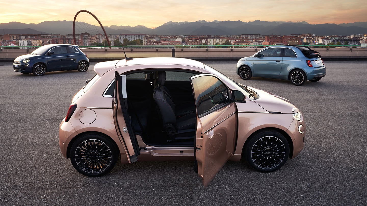 The Mazda RX-8’s Weird Extra Door Lives on in the New Fiat 500 3+1 EV