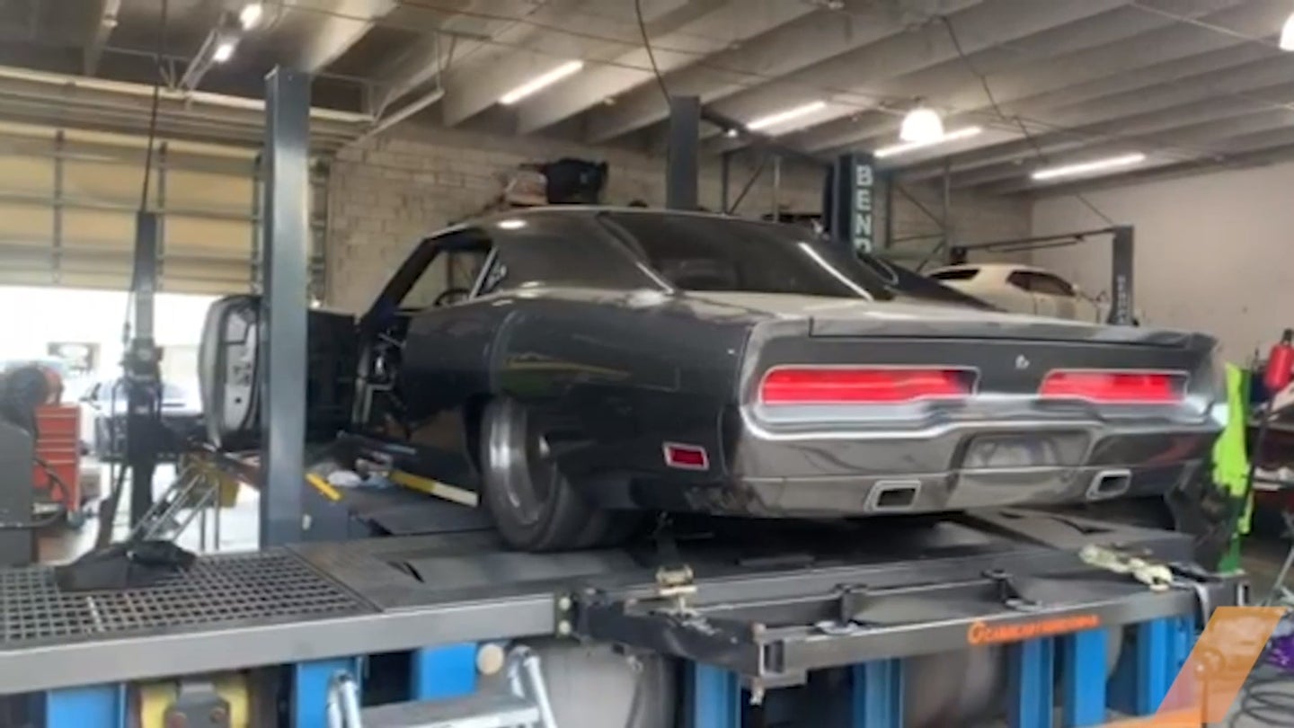 Listen to This Hellephant-Powered, Carbon-Bodied 1970 Dodge Charger Send It on the Dyno