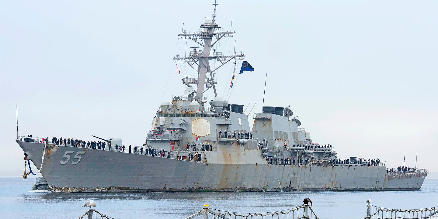 Check Out How Rusty And Battered USS Stout Looks After Spending A Record 215 Days At Sea