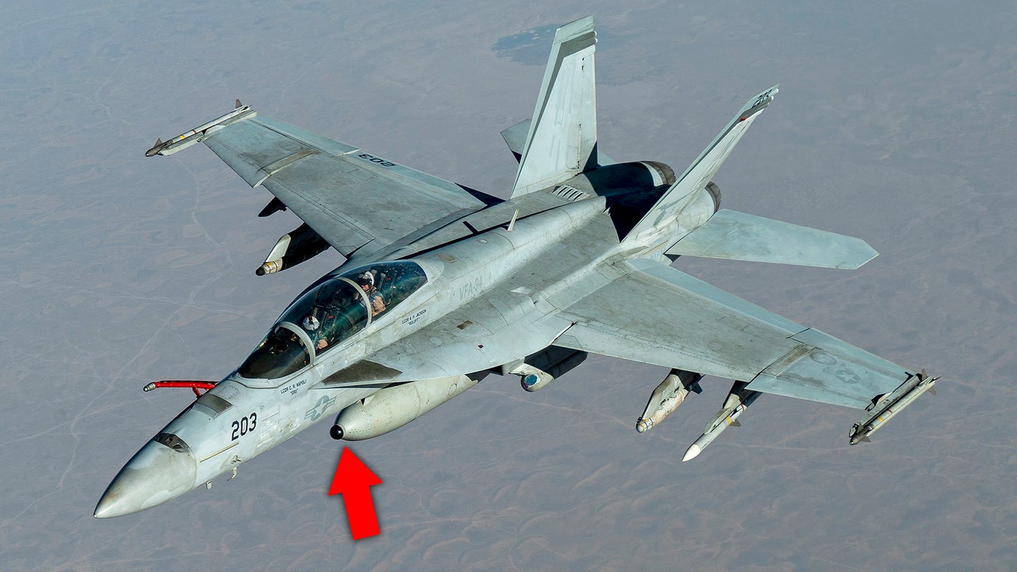 F/A-18 Super Hornets Are Flying Middle East Combat Missions With New Infrared Sensor Pod