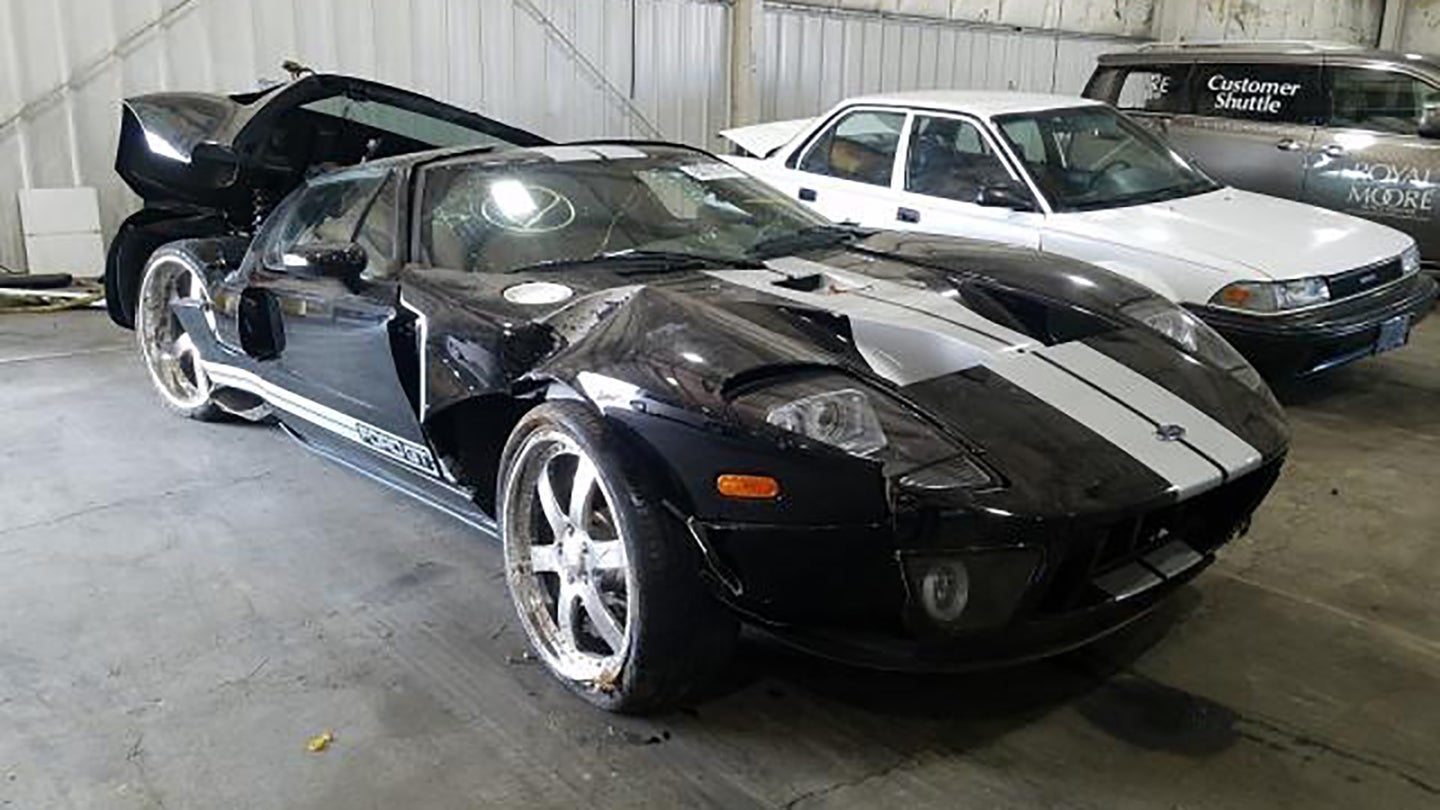 Want To Bring This Crunched Copart 2006 Ford GT Back To Life?