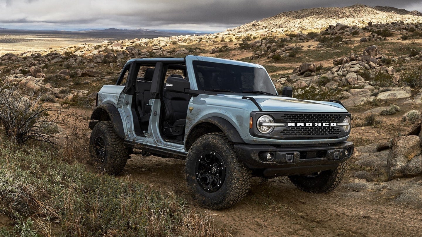 The 2021 Ford Bronco Almost Had a Jeep-Style Folding Windshield