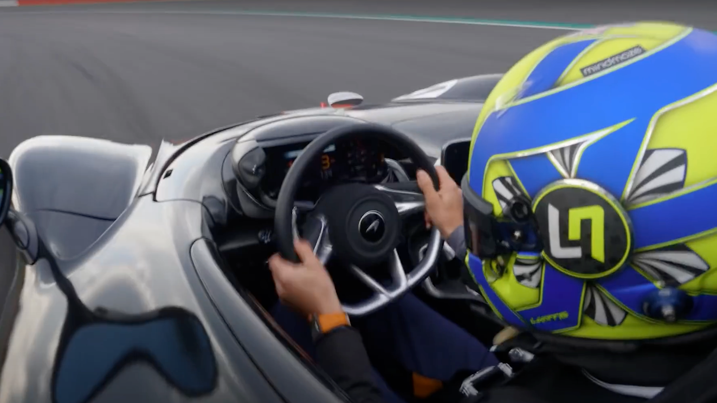 Watch the 804-HP, Windshield-Less McLaren Elva Get Put to the Test by F1 Driver Lando Norris