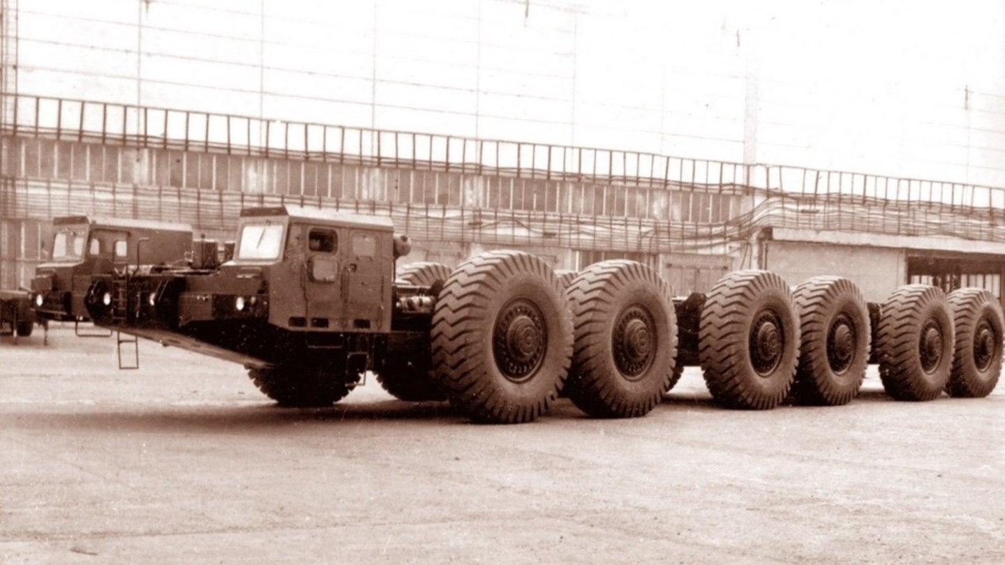The Soviets Built a 12-Wheeled Mega Truck With a 42.4L Engine and 220-Ton Carrying Capacity