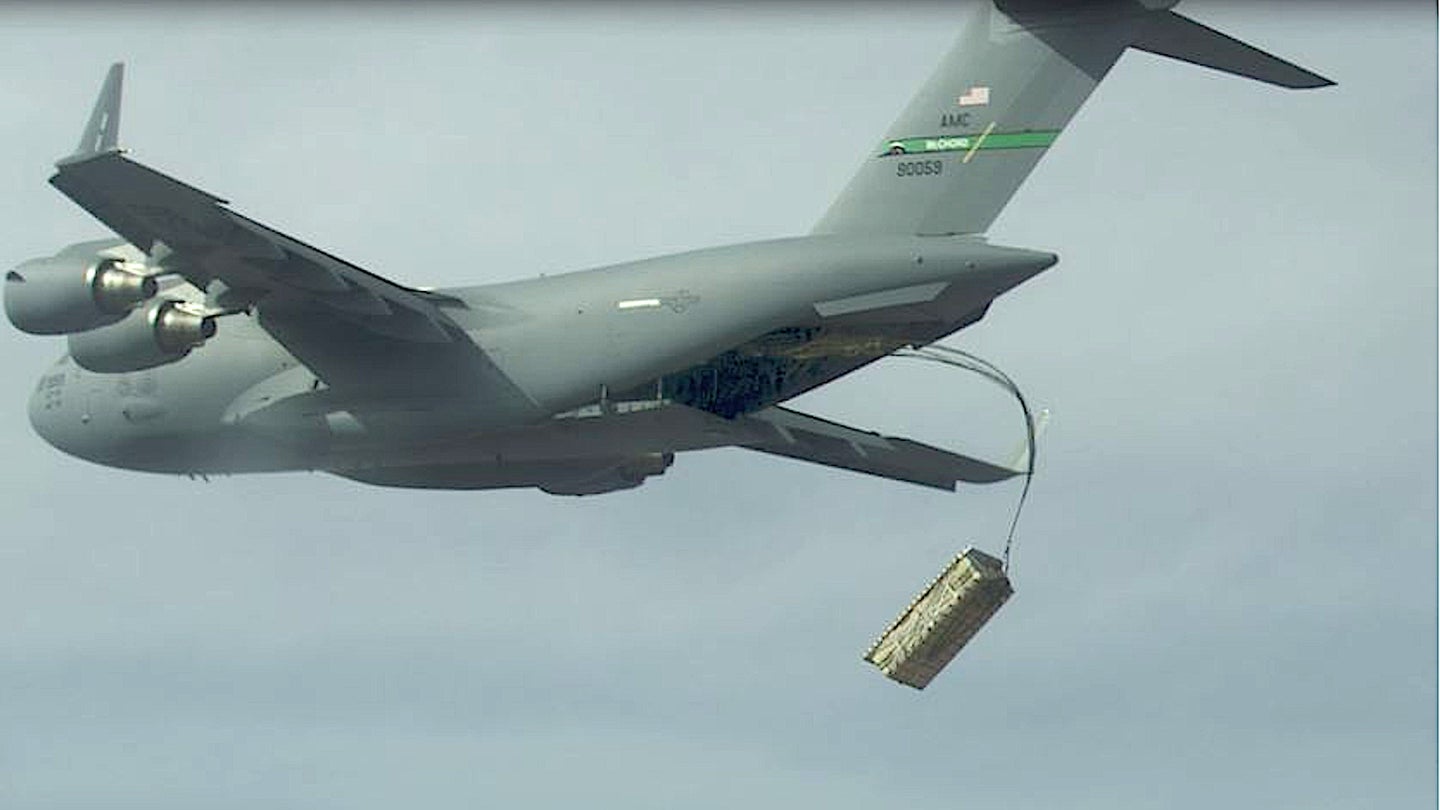 Air Force C-17 Launched A Pallet Of Mock Cruise Missiles During Recent Arsenal Plane Test