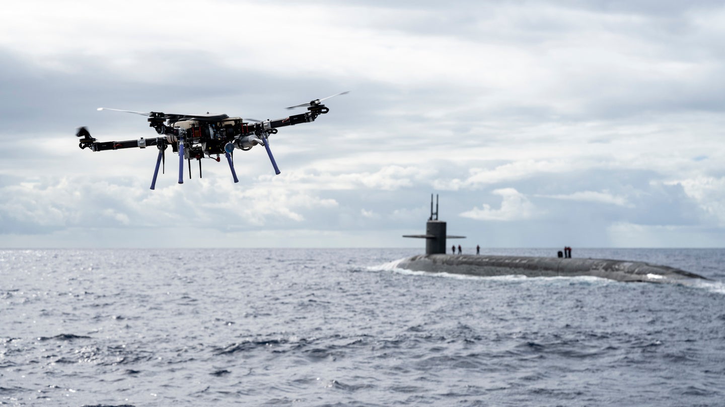 The Navy Just Sent A Drone To Deliver Cargo To One Of Its Ballistic Missile Submarines