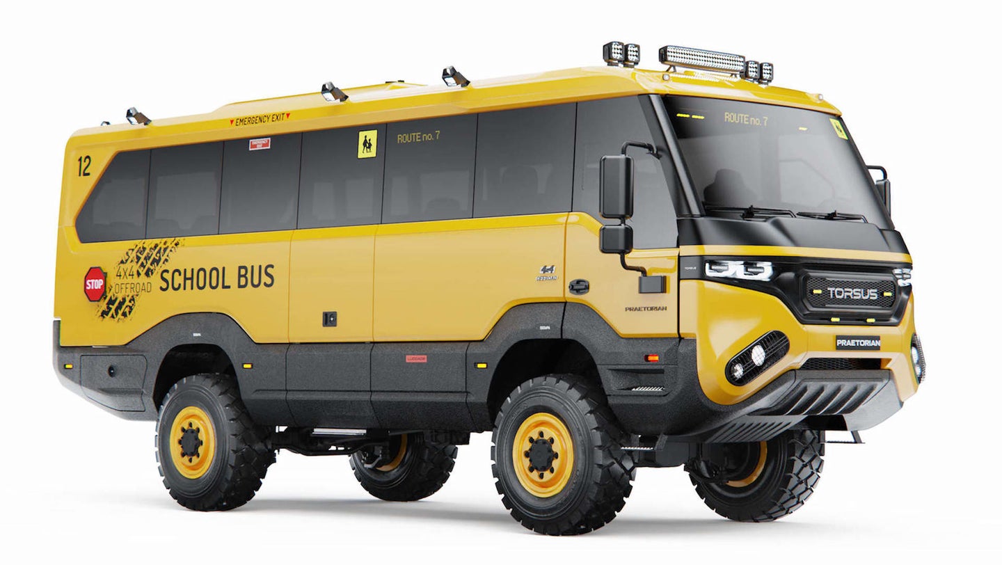 The Torsus Praetorian 4×4 School Bus Is Here to End All Snow Days