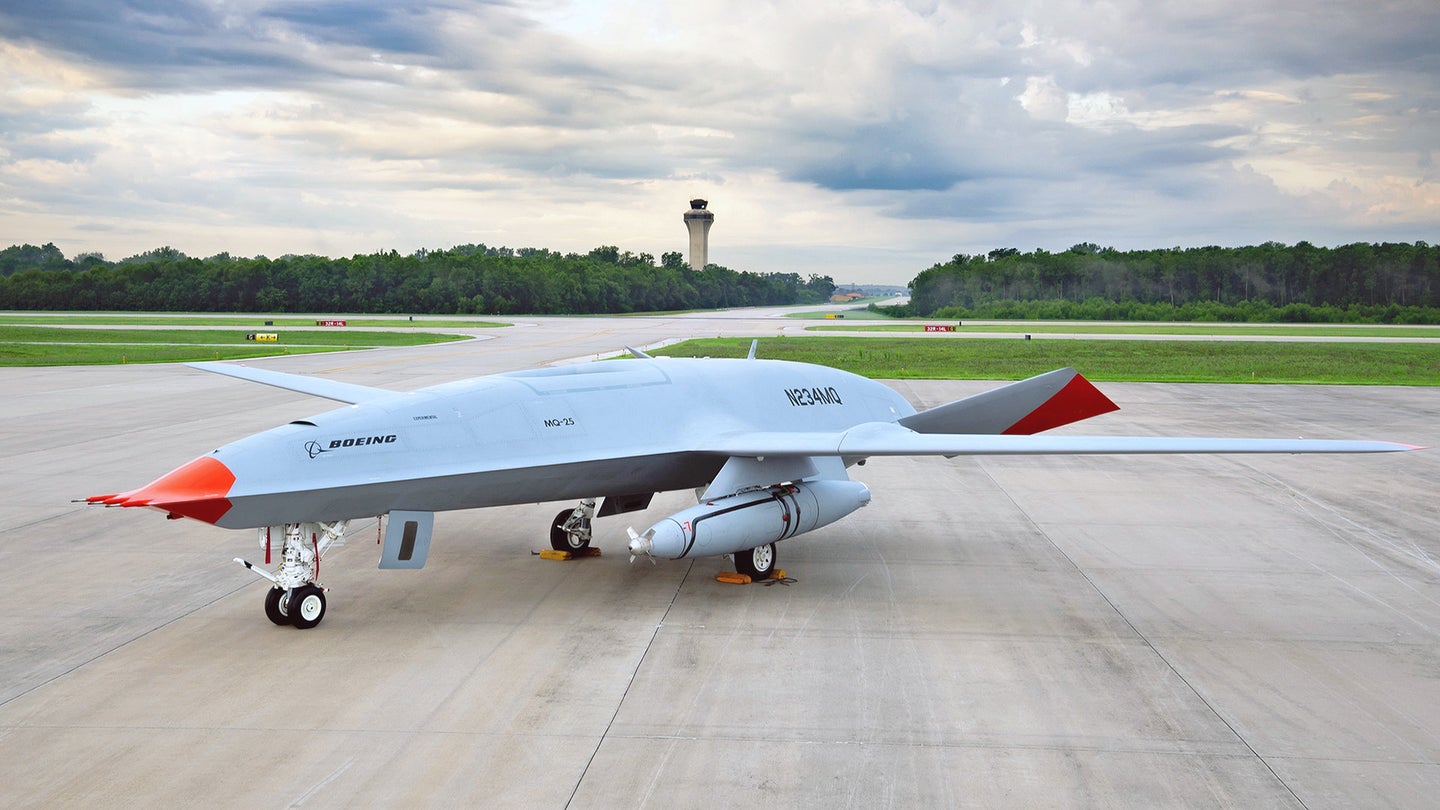 Navy Establishes First Squadron To Operate Its Carrier-Based MQ-25 Stingray Tanker Drones