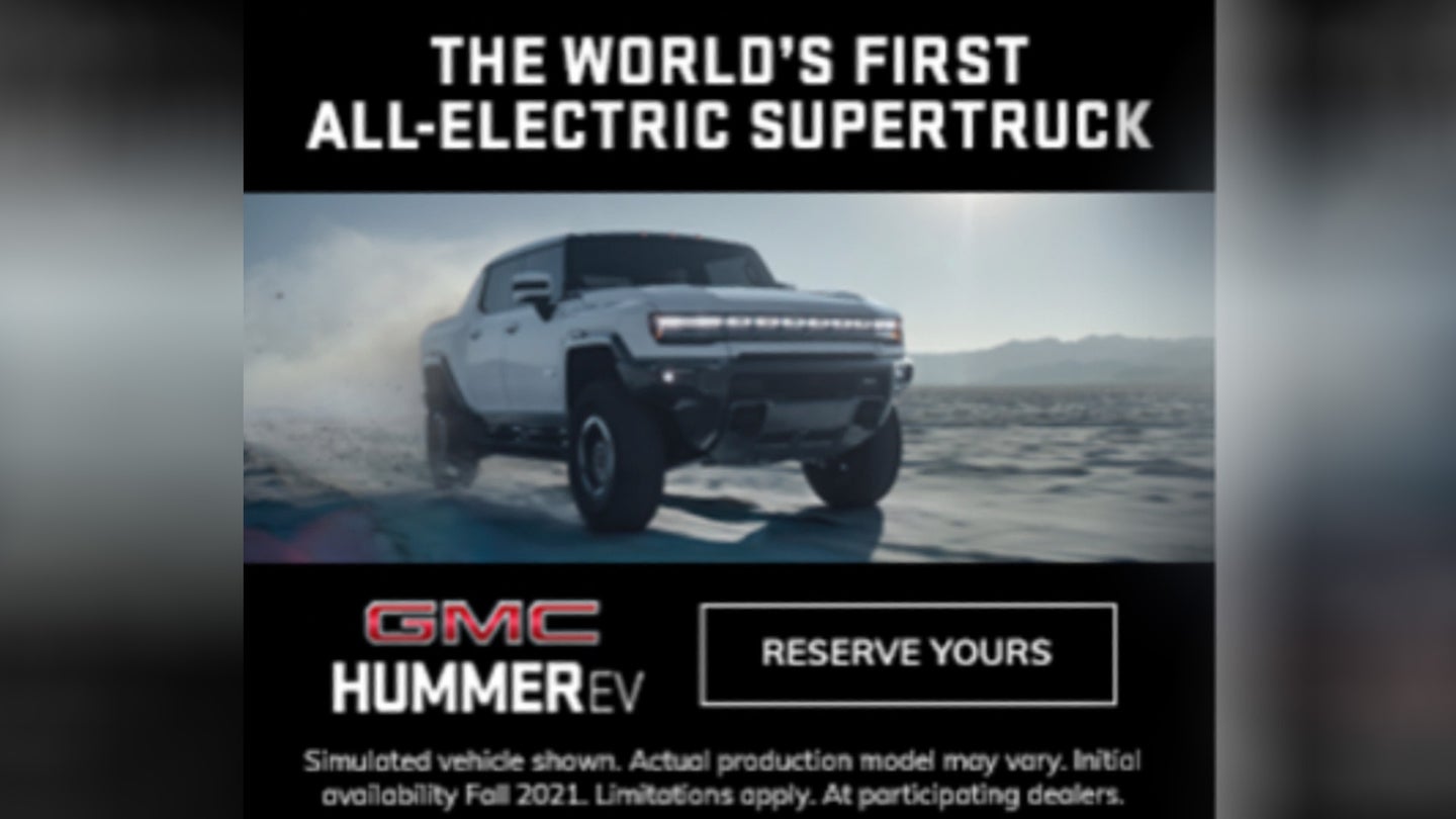 GMC’s Electric Hummer Truck Apparently Leaks in Now-Removed Ad