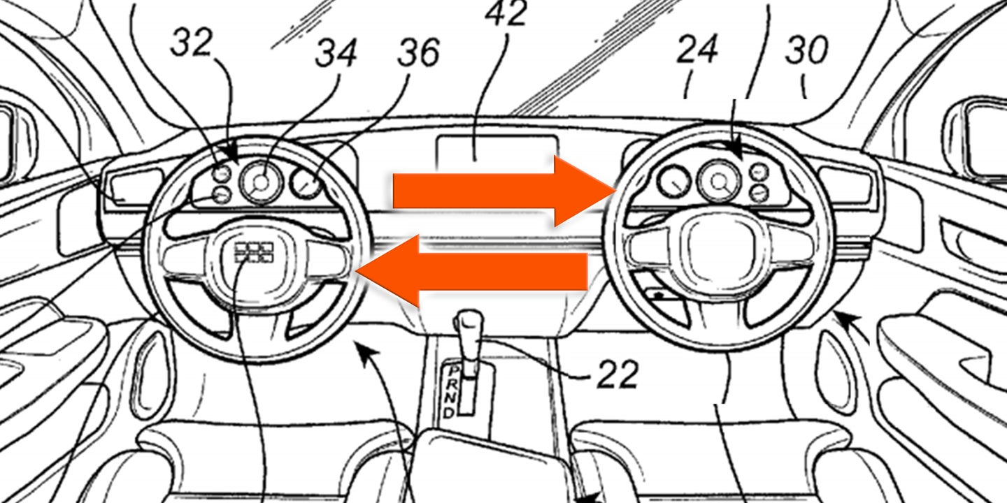 Volvo Patent Filings Show Sliding Steering Wheel for an Easy RHD to LHD Conversion
