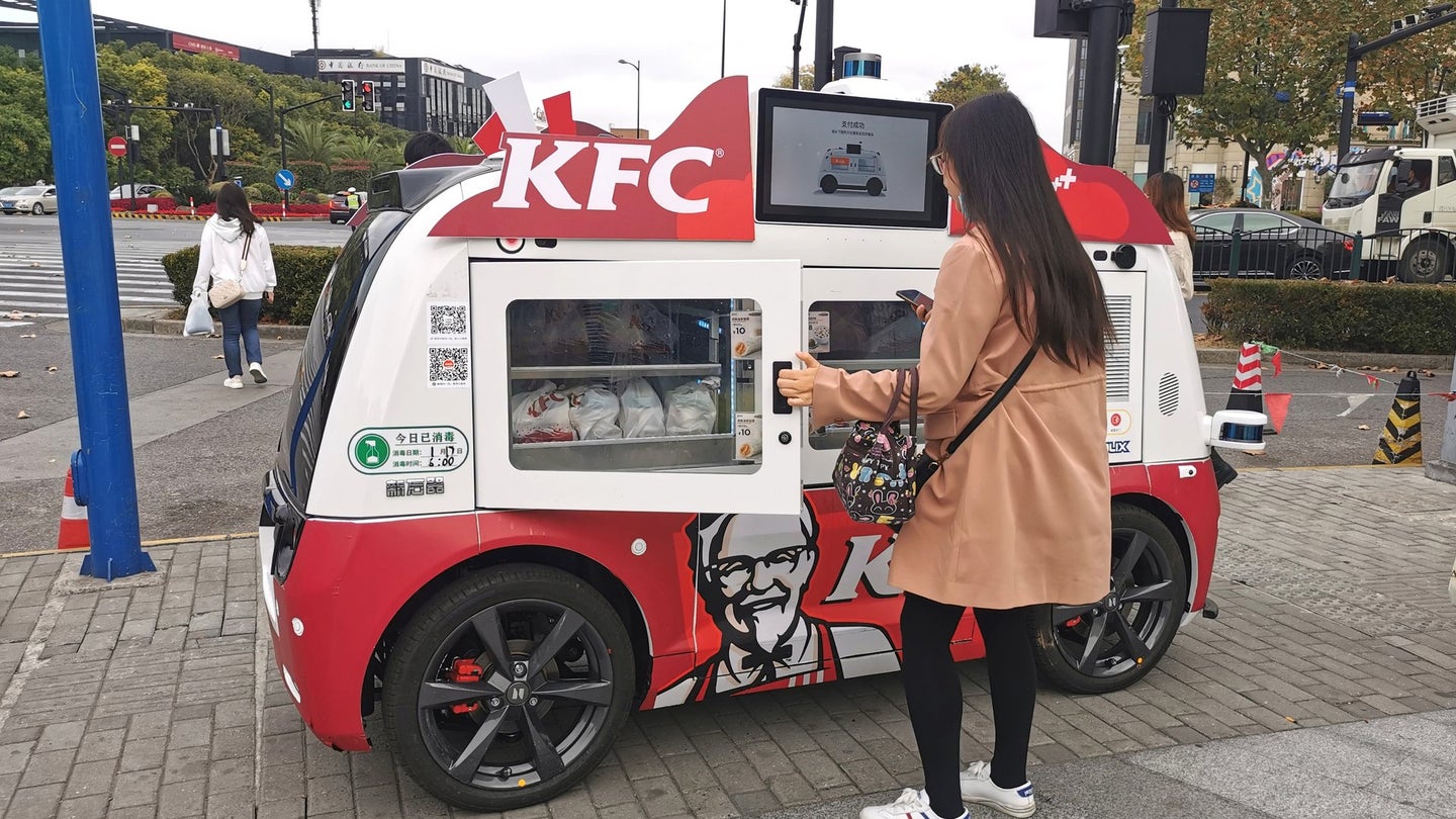 Roaming Autonomous KFC Vending Machines Are Making 2020 A Little Less Miserable