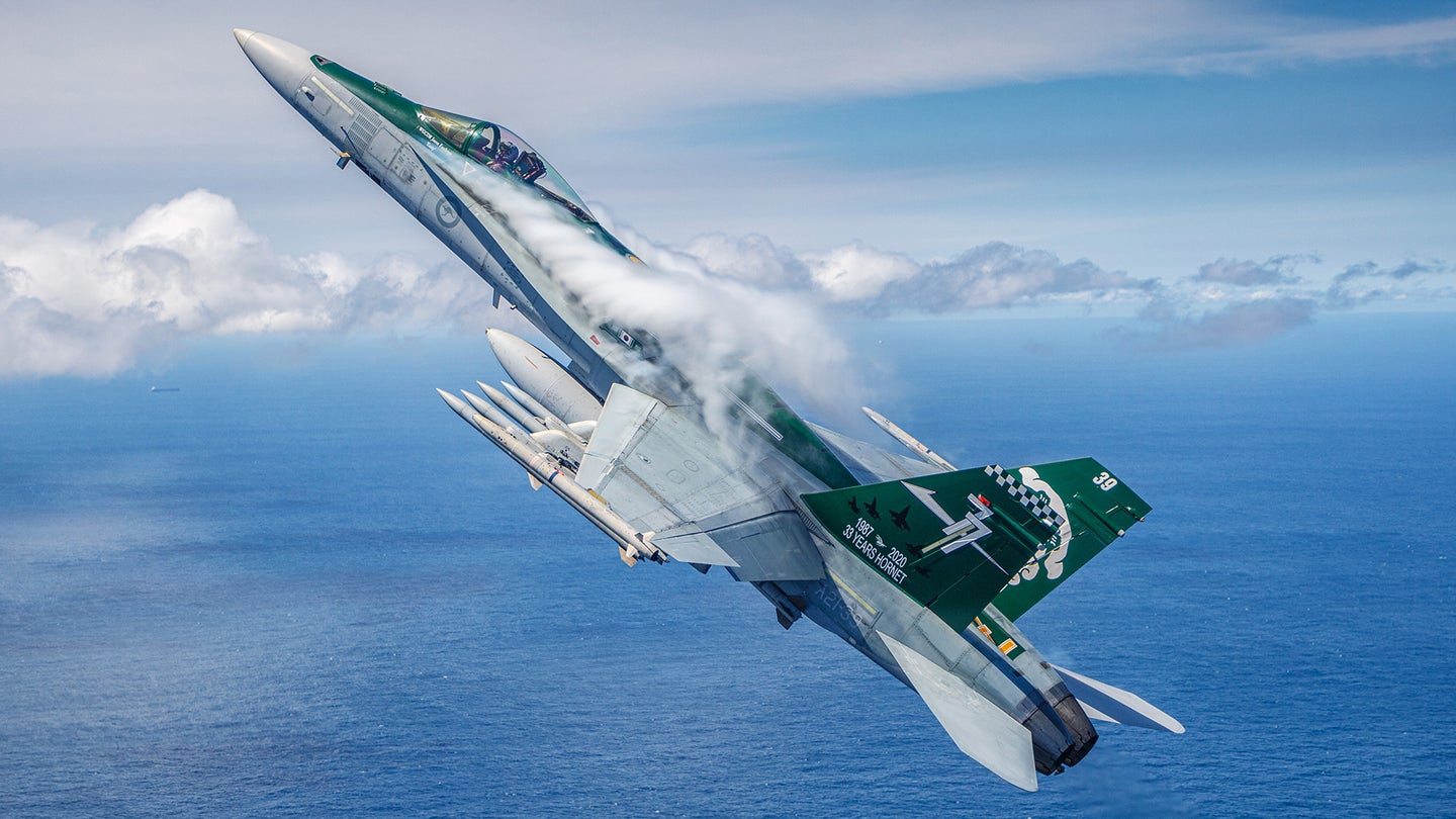 Aussie F/A-18 Hornet Bristling With Missiles Joins Others For Jaw-Dropping Photo Shoot
