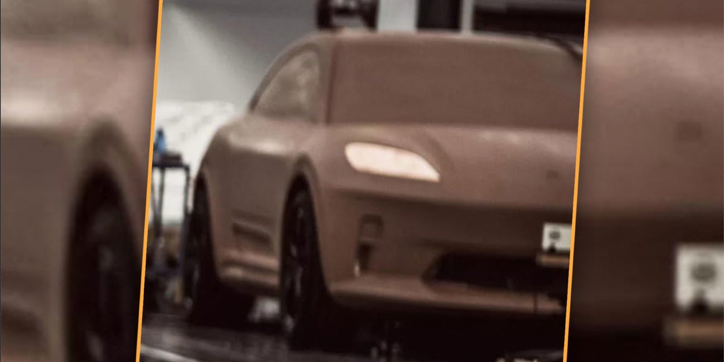 Alleged Porsche Macan EV Concept Model Accidentally Shown in Now-Retracted Photo