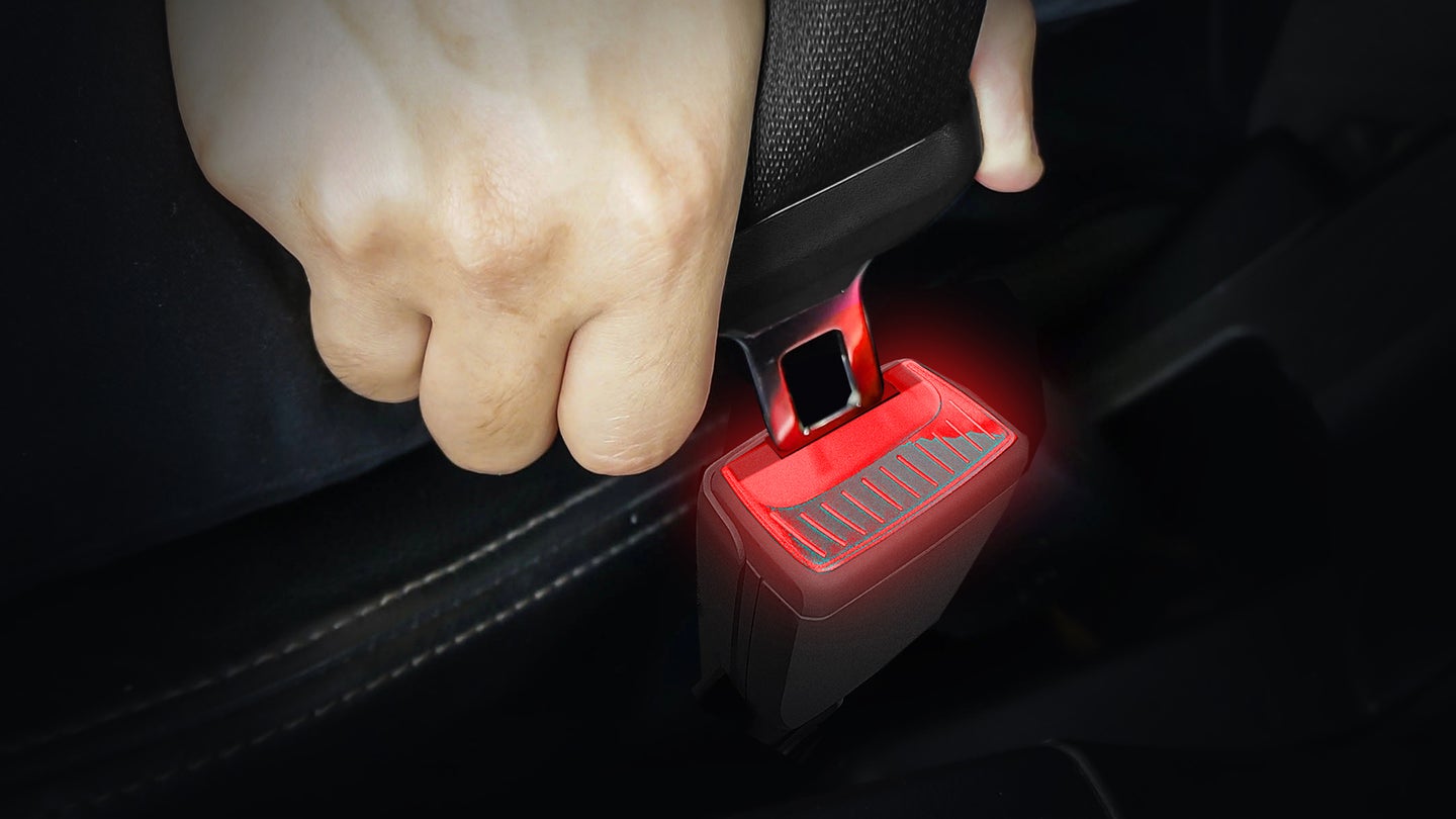 Illuminated Seat Belt Buckles Are Finally a Thing Thanks to Skoda