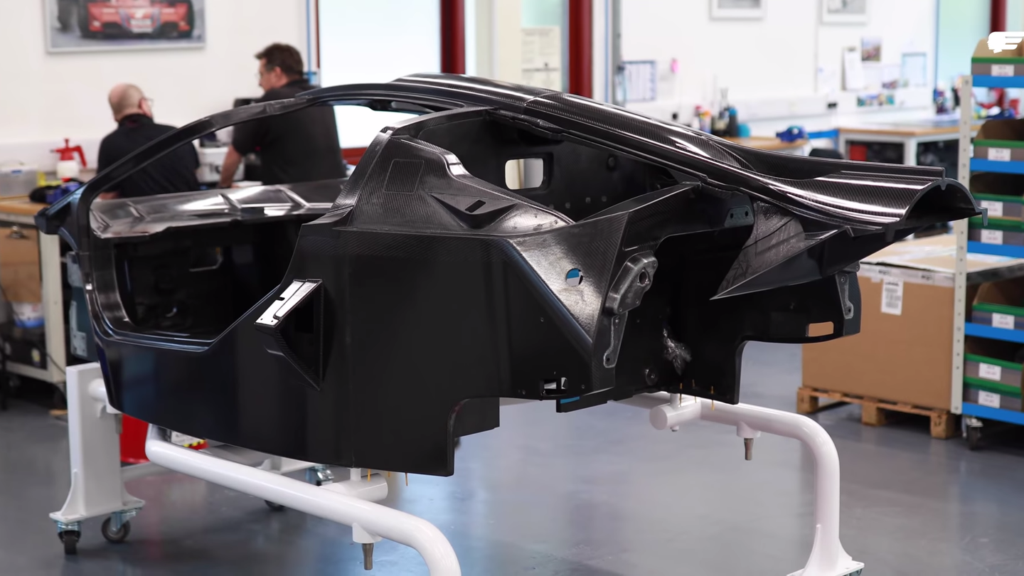 Gordon Murray’s First T.50 Hypercar Monocoque Rolls Off the Line at Just 220 Pounds