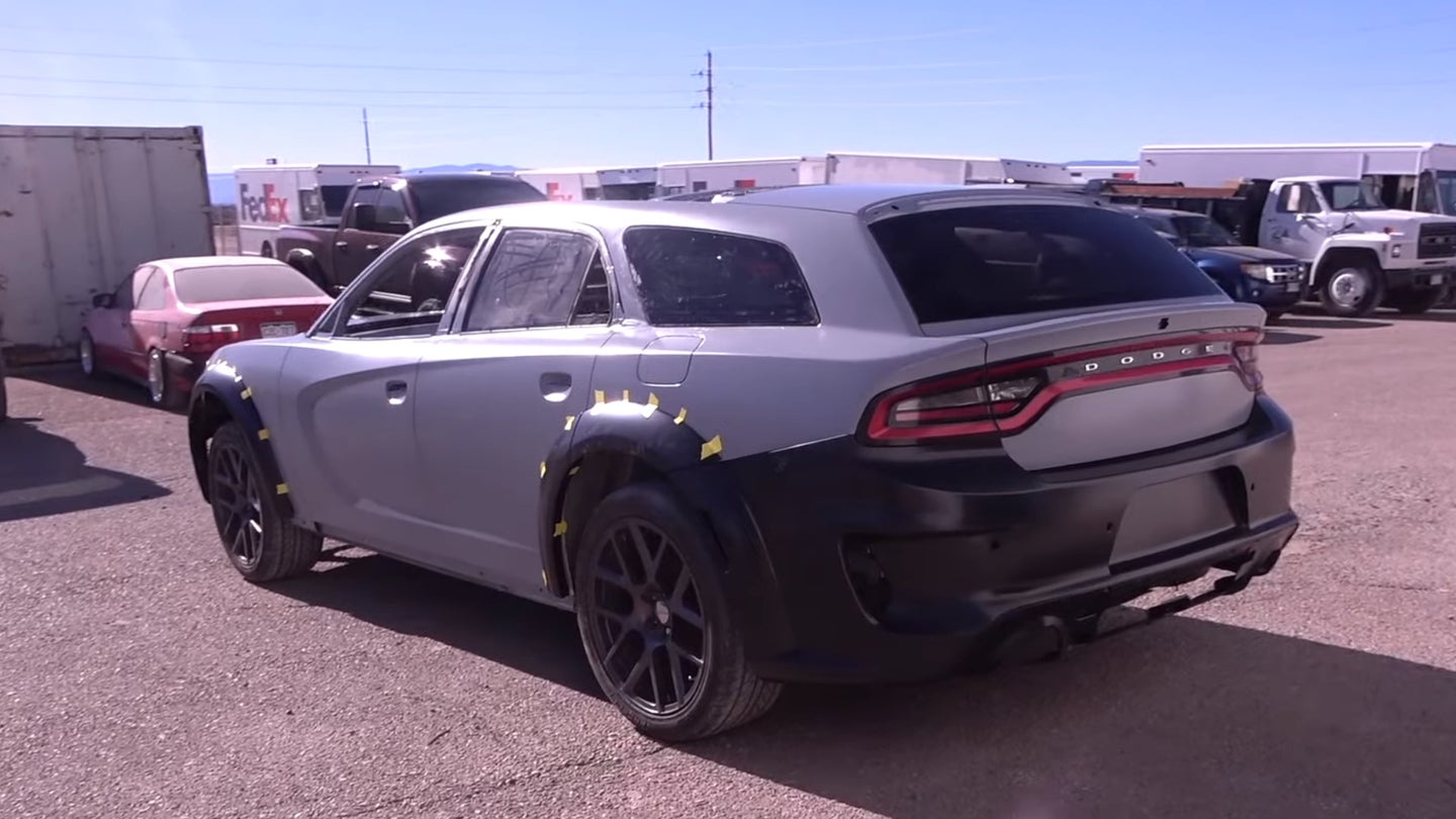 This Beautiful Freak Hellcat Is a Dodge Charger with a Magnum Hatch and a Jeep Trackhawk Drivetrain