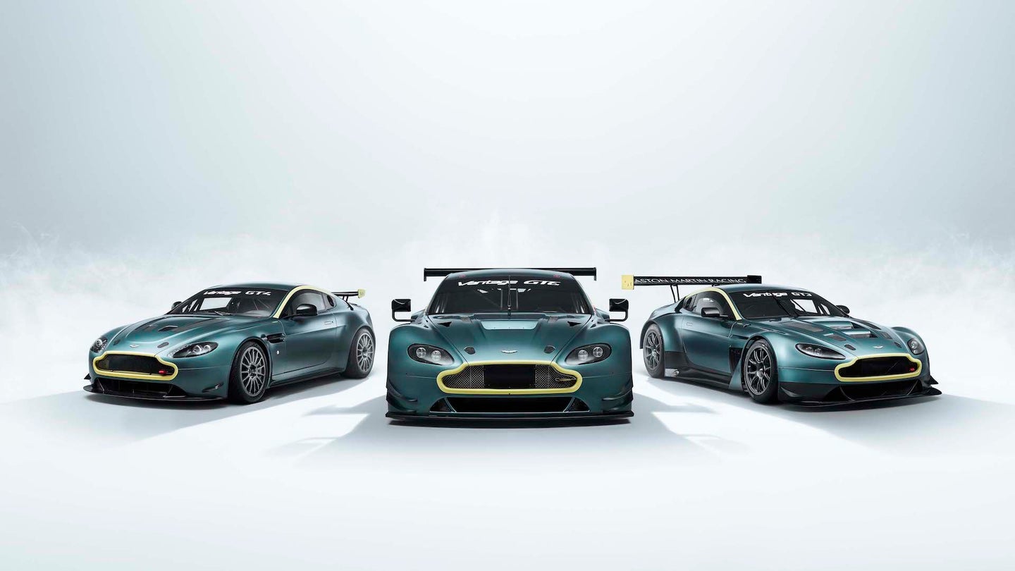 You Can Buy the Final, Previous-Gen Aston Martin Vantage GTE, GT3, GT4 Race Cars as a Package Deal