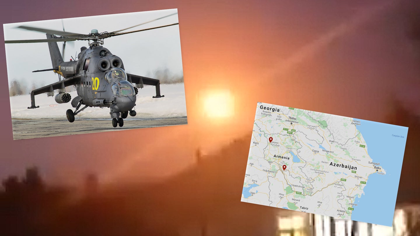 Russian Mi-24 Hind Gunship Shot Down In Armenia Near Border With Azerbaijan (Updated)