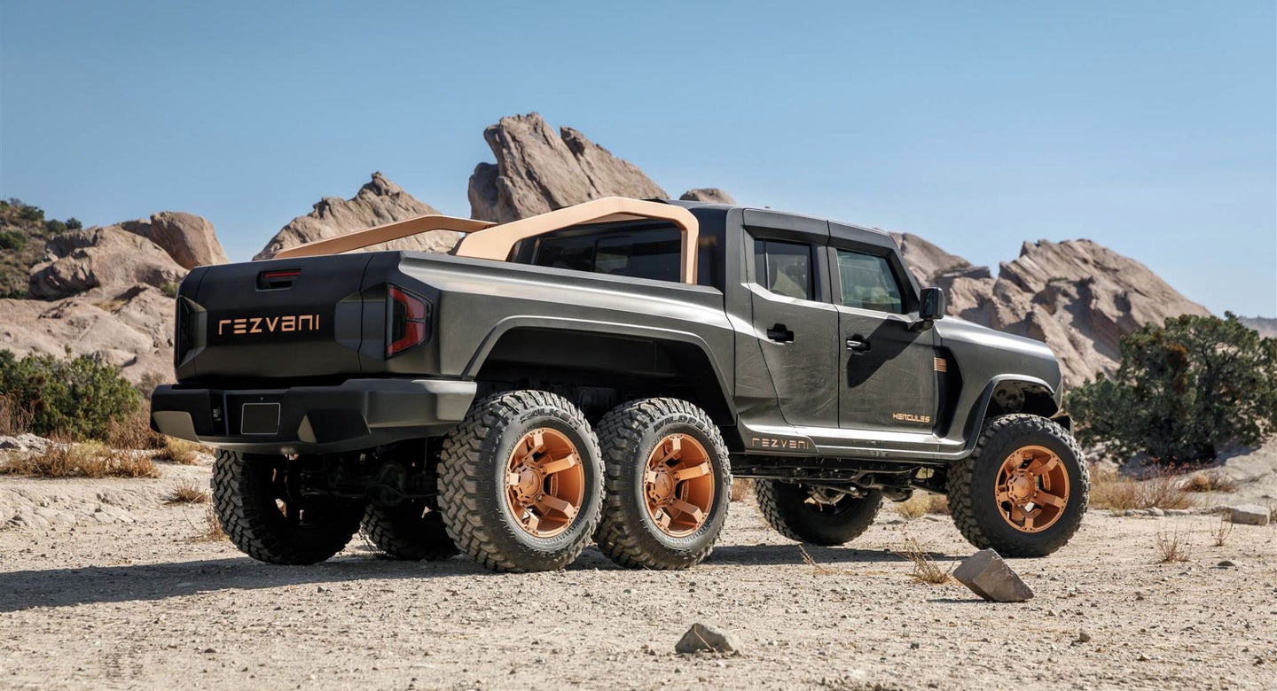 The Rezvani Hercules 6&#215;6 Is a Jacked Up Jeep Wrangler With an Optional 1,300 HP Tuned Dodge Demon V8