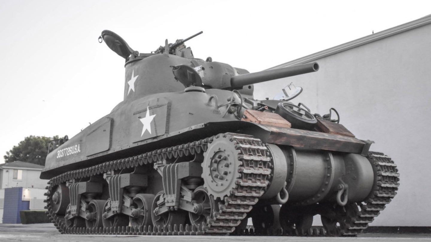 Holy Crap, There’s a Sherman Tank for Sale on Bring a Trailer