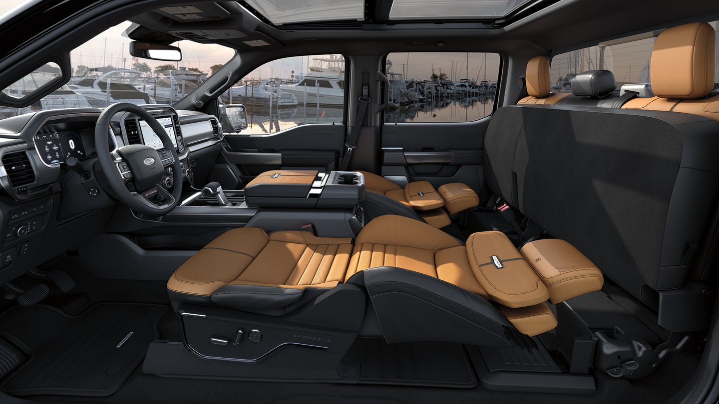 How the 2021 Ford F-150&#8217;s Max Recline Seats Work