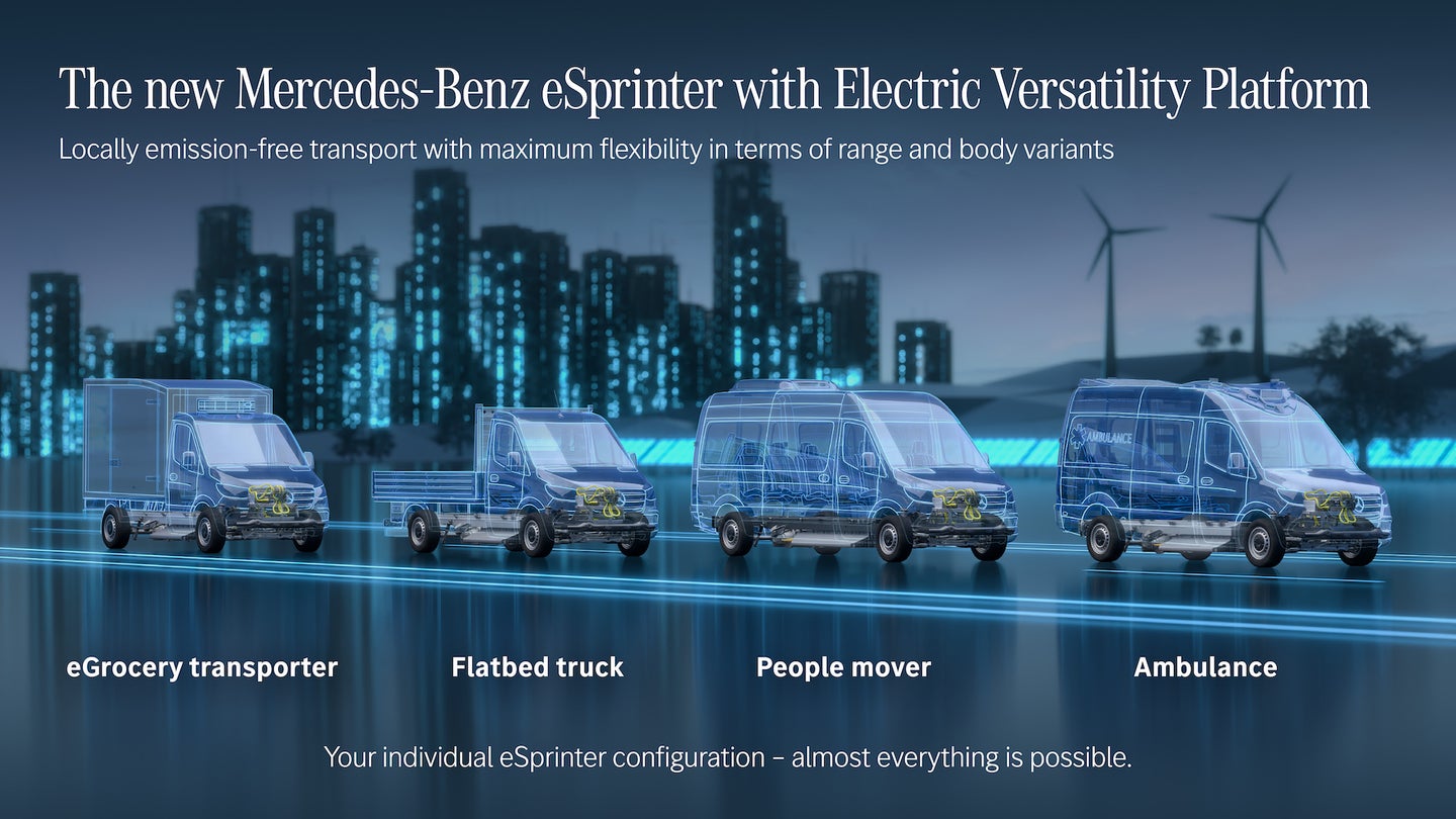 Mercedes-Benz eSprinter Electric Van Will Arrive in the US After Ford and GM’s