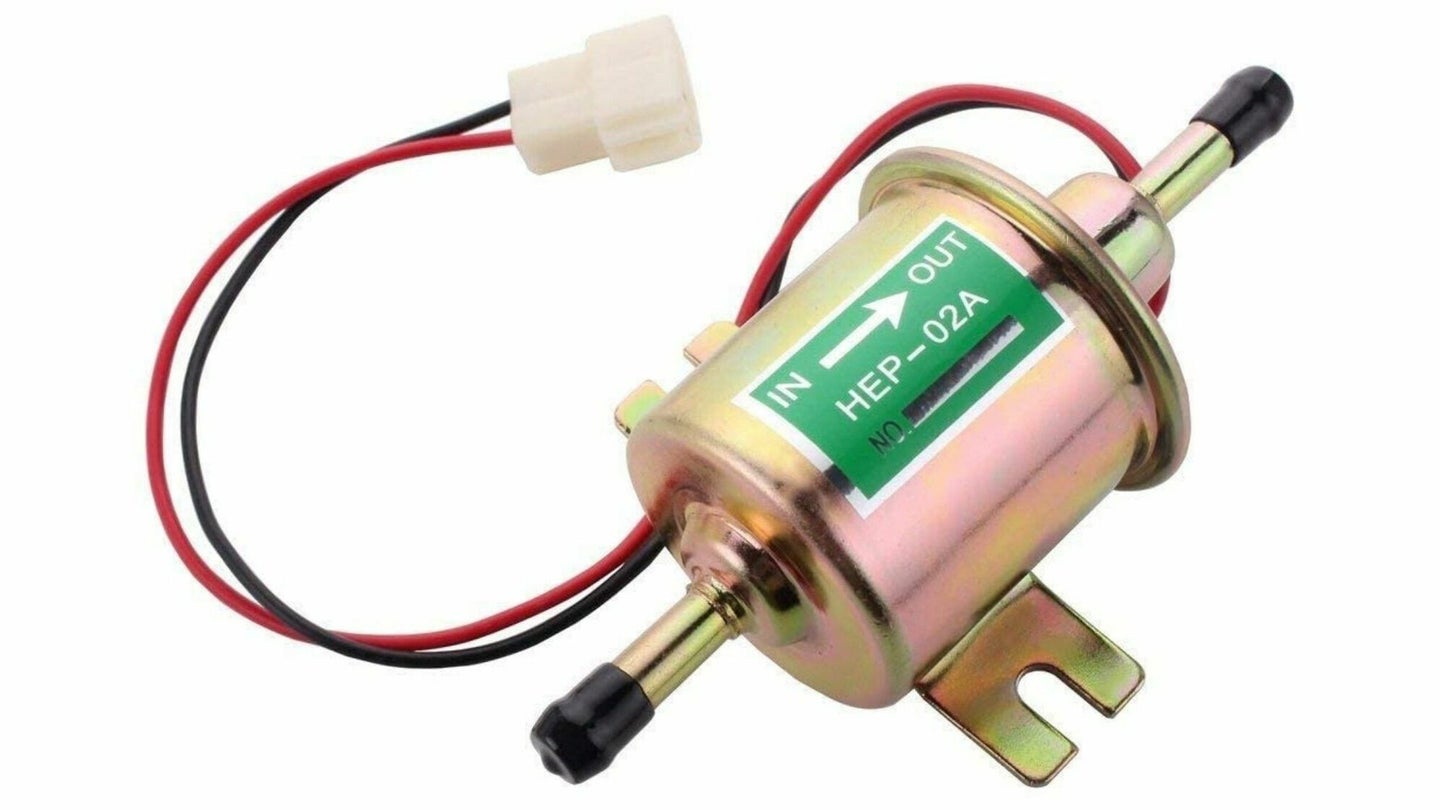 Electric Fuel Pump on white background