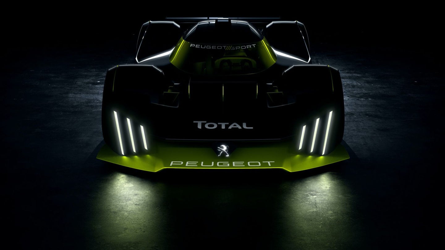 Peugeot’s Hybrid Le Mans Hypercar Squeezes 680 HP Out of a Twin-Turbo 2.6L V6