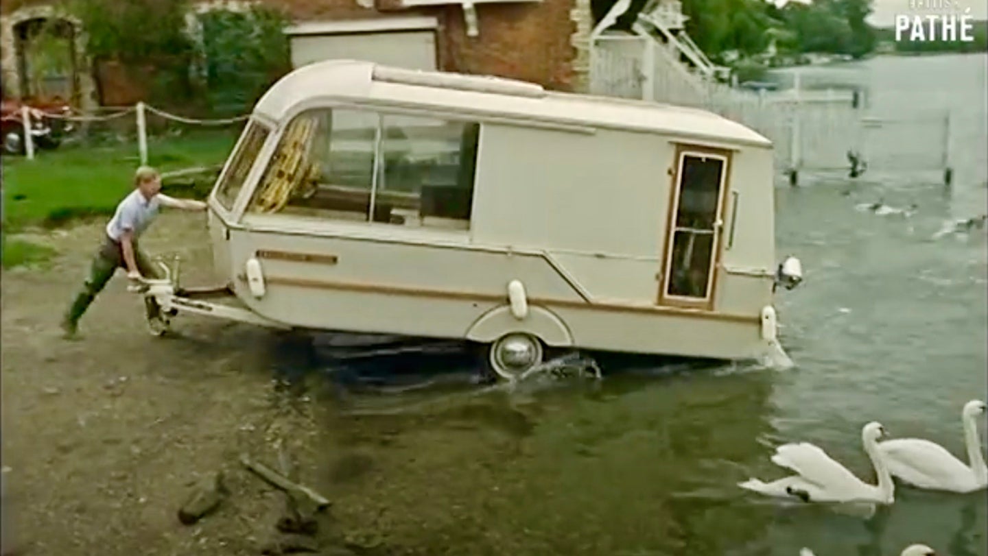 Caraboat: The British Combination of a Caravan and a Boat From the 1960s