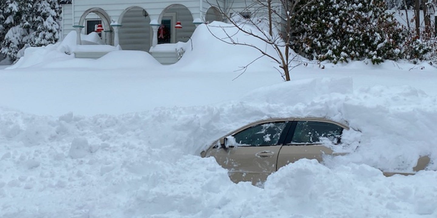NY Driver Stuck Under Four Feet of Snow Finally Found After 10 Hours