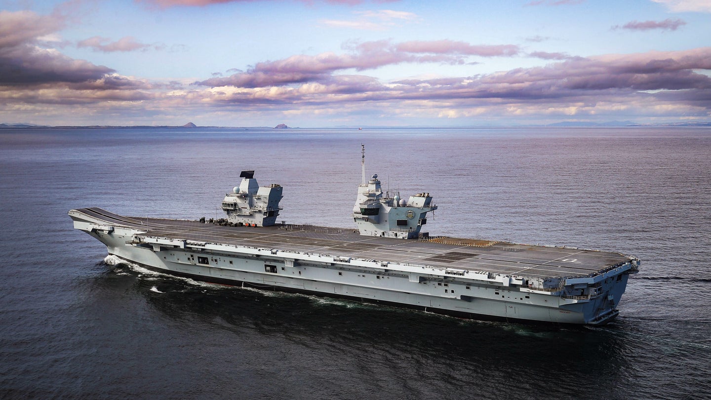 Flooding Threatens To Put New British Carrier Out Of Action For Six Months