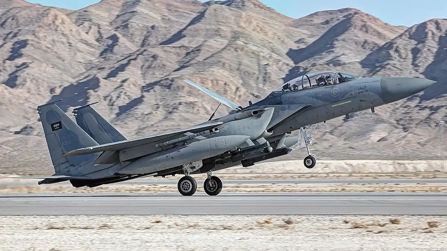 Air Force F-15E Strike Eagles Are Getting Replacement Wings Ripped Off Saudi F-15S Jets