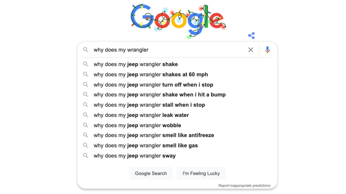 What Does Google Search’s Autocomplete Think About Your Car?