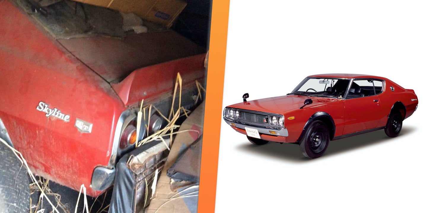 This Vintage Barn-Find Nissan Skyline GT-R Could Be Your Next Winter Project