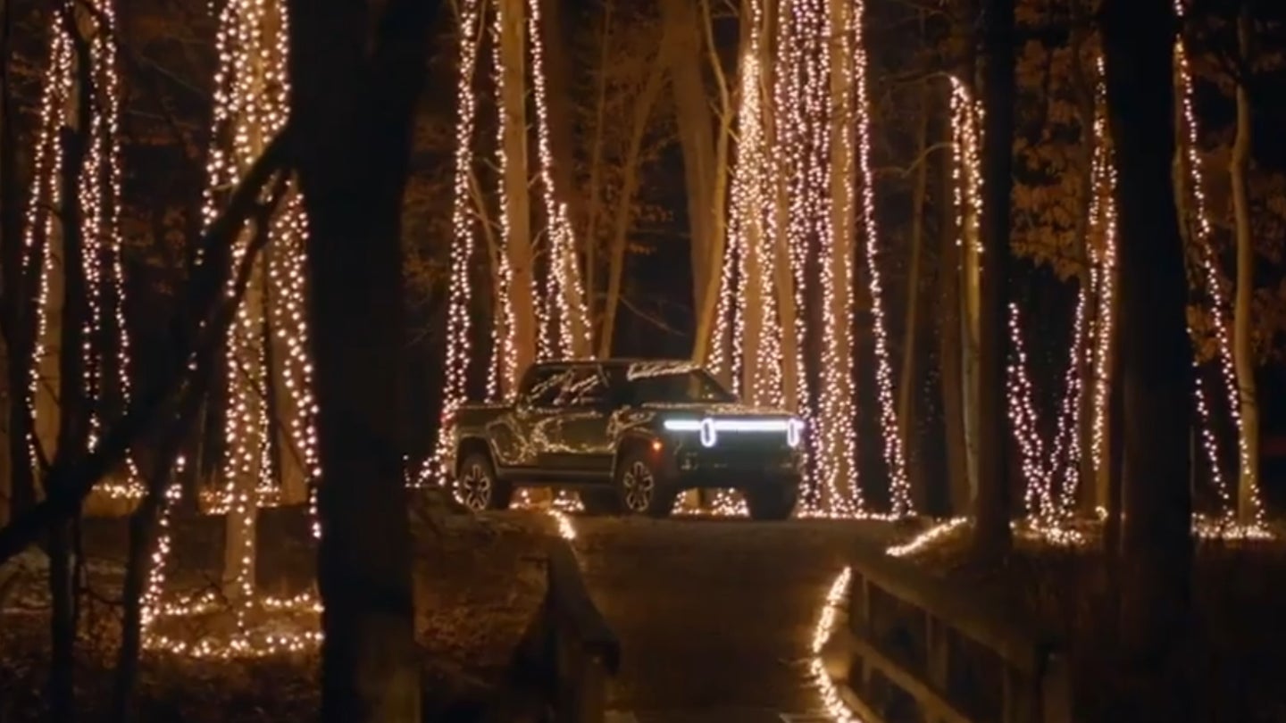 The Rivian R1T’s Onboard Power Supply Lit Up 20,000 Christmas Lights With a Single Outlet