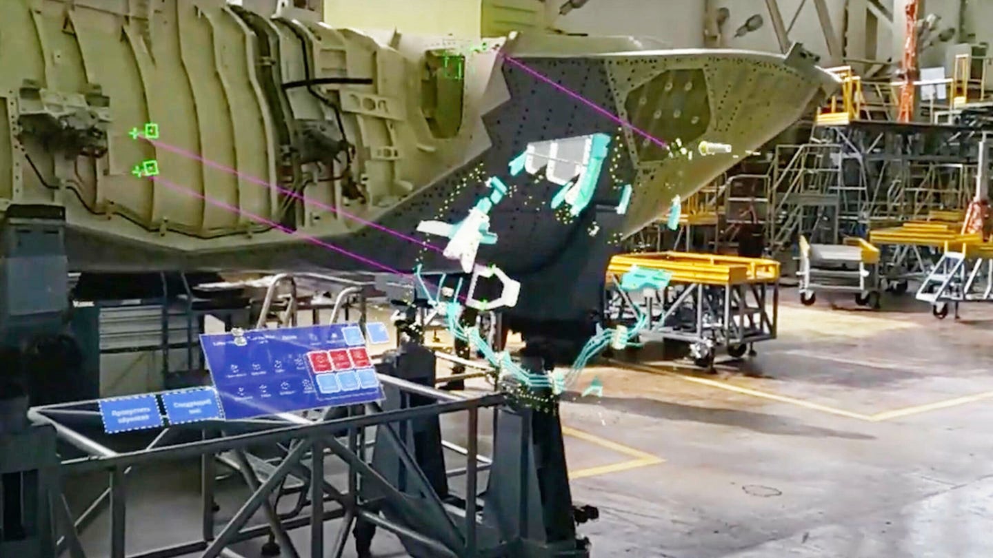 Russia Is Using Augmented Reality To Produce Its Su-57 Fighter