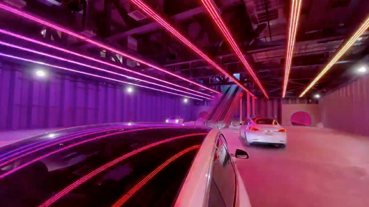 The Boring Company Had a &#8216;Tunnel Rave&#8217; Light Show to Celebrate Its Near-Complete Las Vegas Loop