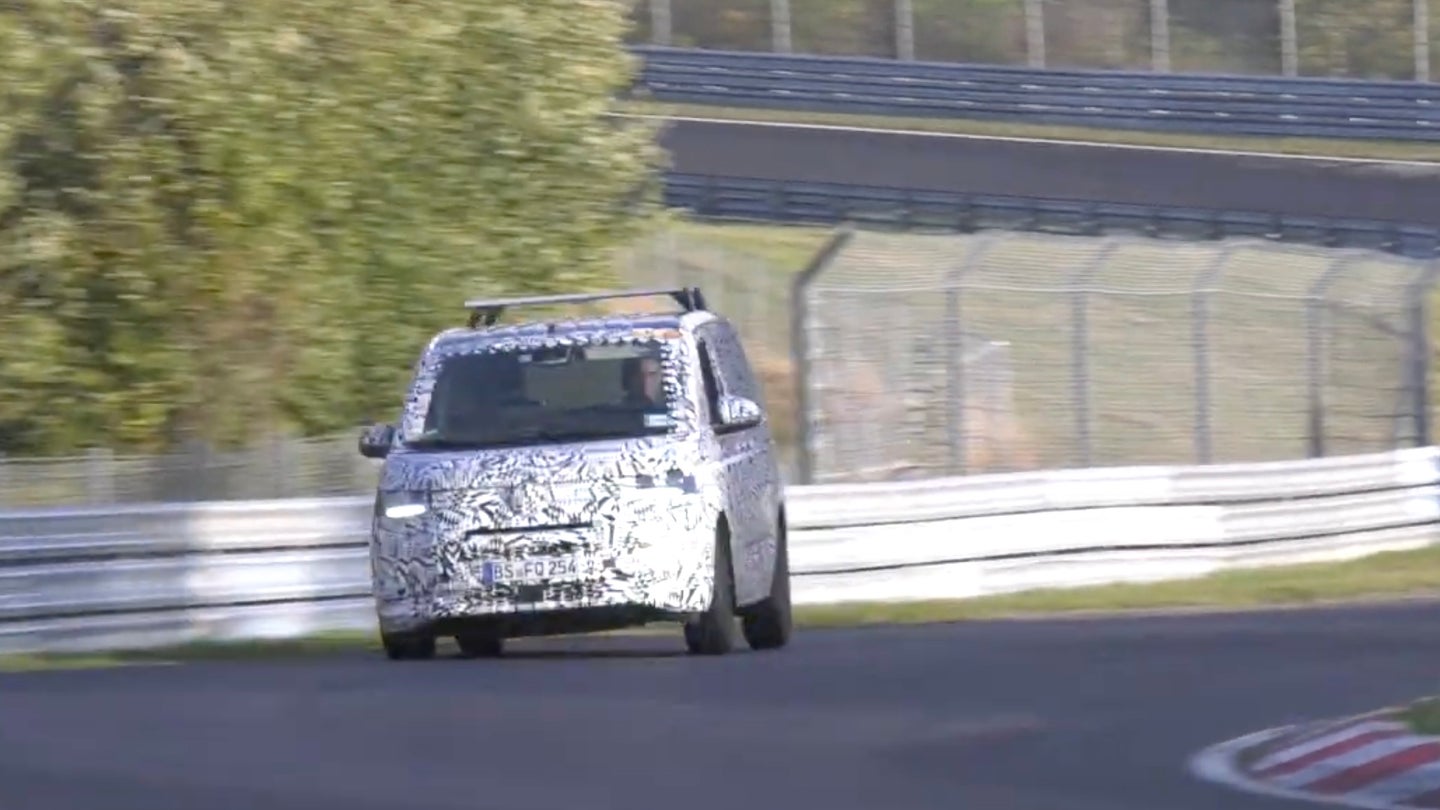 Watch VW&#8217;s New Transporter Van Go Full Send at the Nurburgring
