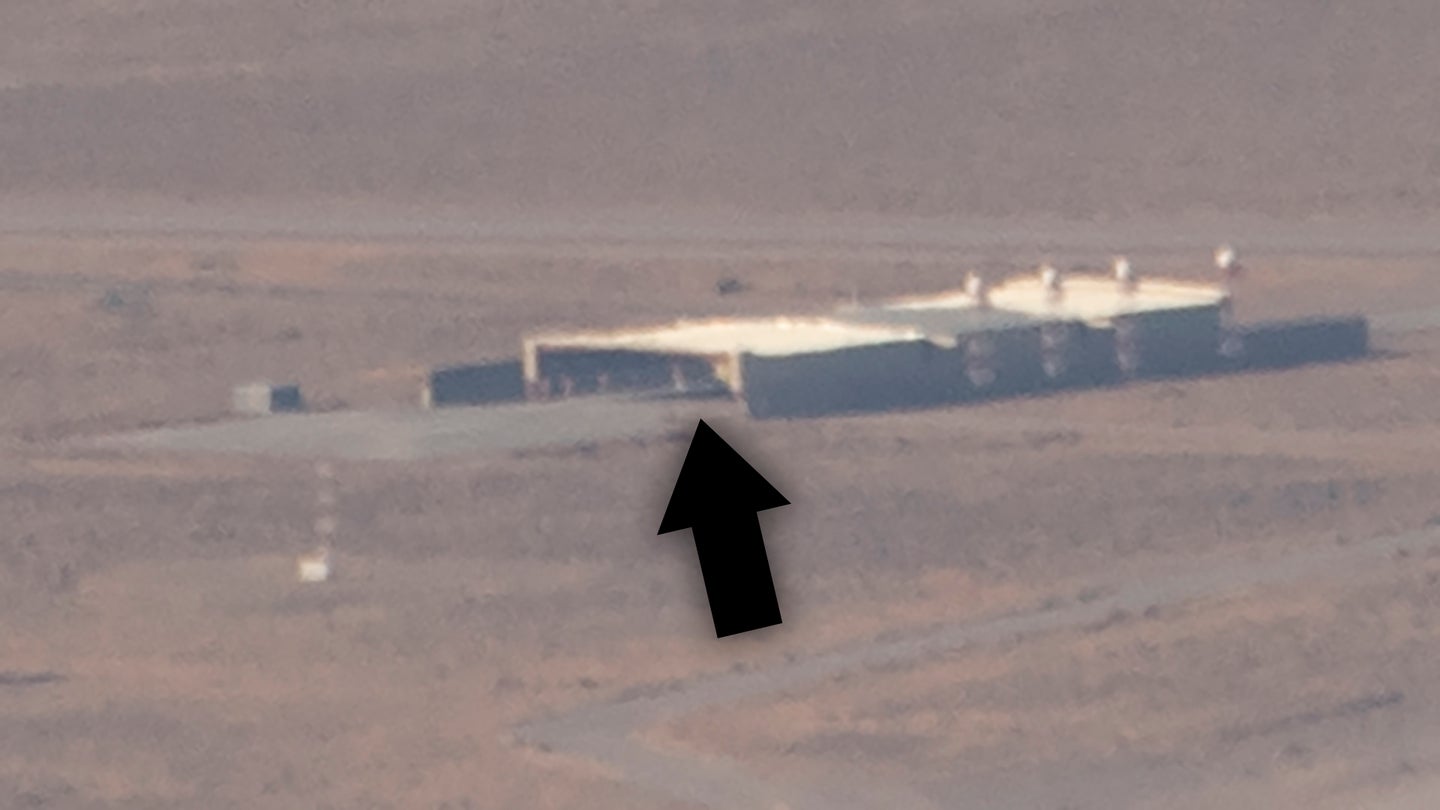 Let&#8217;s Talk About This Intriguing Object Seen In The Scoot-And-Hide Hangar At Area 51