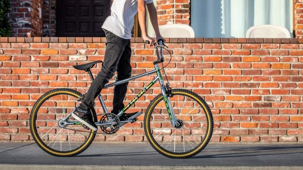Man On a Bike For Wheelies