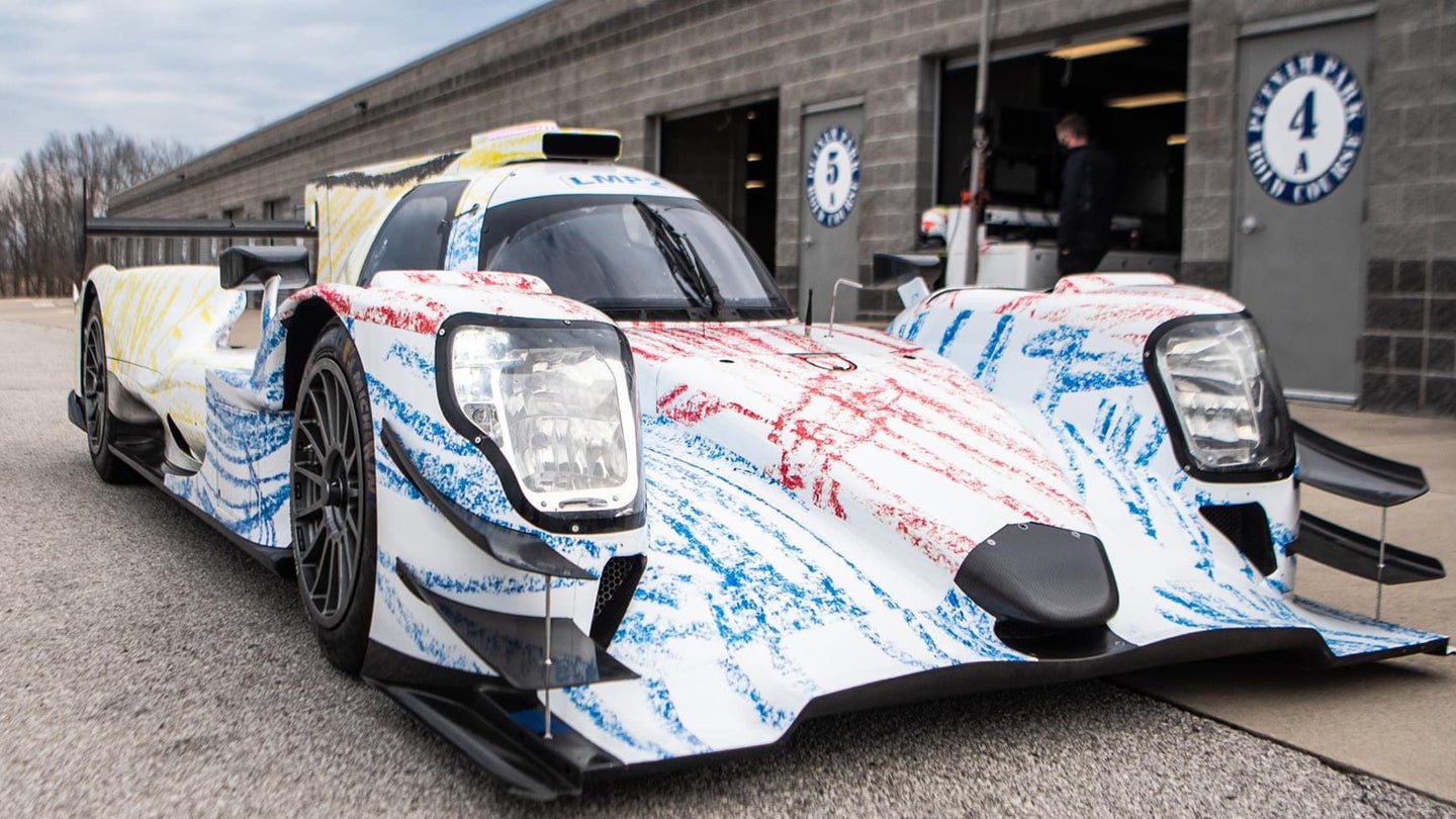 Thank a Six-Year-Old for This Prototype Race Car&#8217;s Extremely Good Crayon Livery