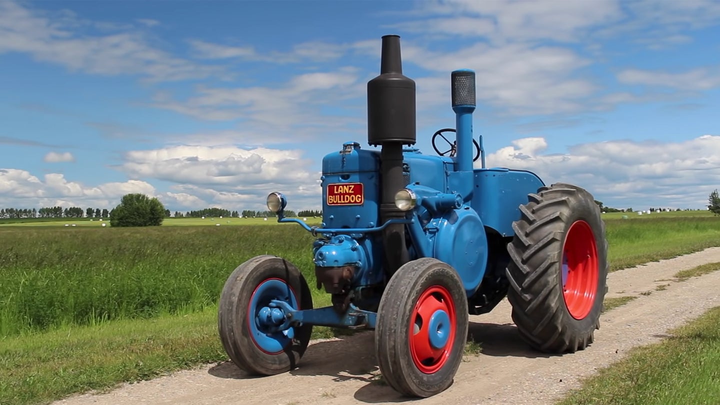 How This 10.3-Liter, One-Cylinder Tractor &#8216;Runs&#8217; at Zero RPM