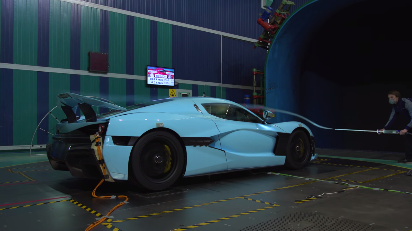 See How Every Version of the 1,914-HP Rimac C_Two Evolved in the Wind Tunnel